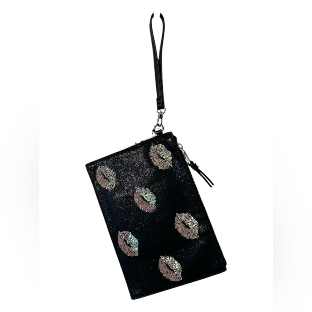 MOLYY Party Pouch Wristlet – Black/Pink Sequins – NWT – One Size - Picture 1 of 5